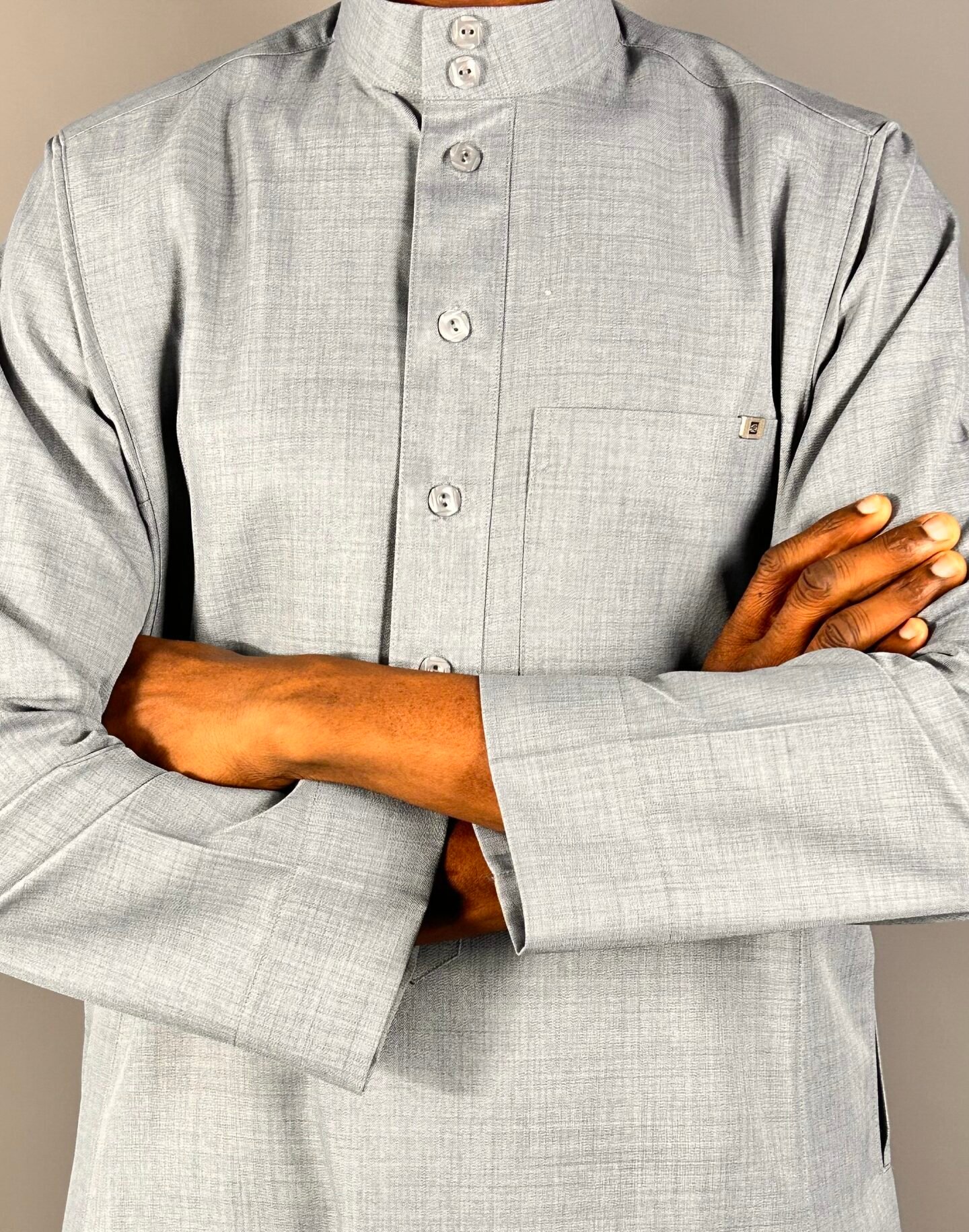 Qamis Madina | Gris – Image 3