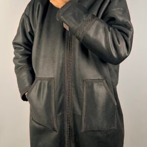 Veste Farwa Noir (avec capuche & longue)