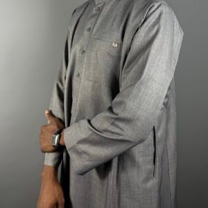 Qamis Madina | Gris Foncé