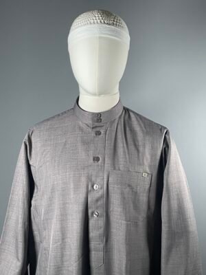 Qamis Madina | Gris Foncé